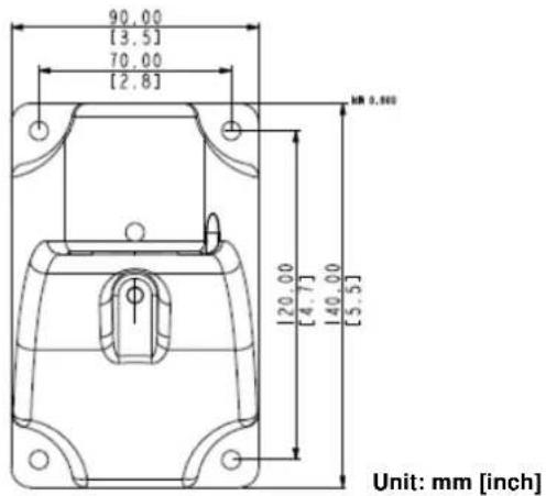 Planet ICA-E6260 - Appendix A. The Dimensional Diagram of the Stand - 4