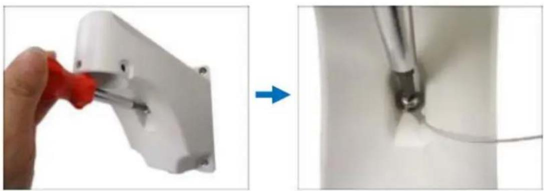 Planet ICA-E6260 - Attach the Safety Strap to the Mounting Accessory - 1