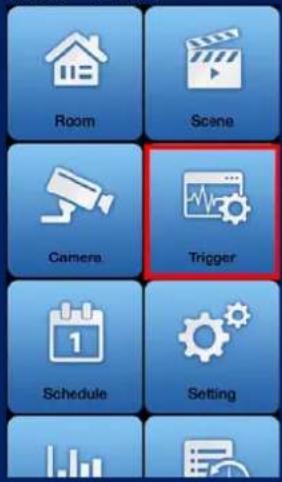 Planet HZS-100 - Step 4. Create Trigger via smart phone. - 1