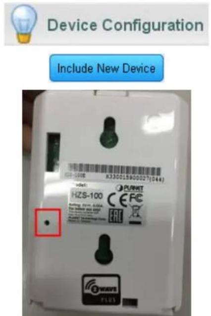 Planet HZS-100 - Configuring Z-Wave Device via HAC-1000 - 2