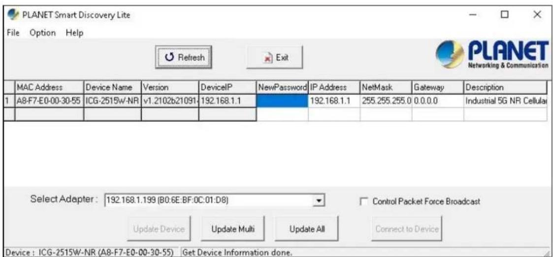 Planet ICG-2515FW-NR - Planet Smart Discovery Utility - 3