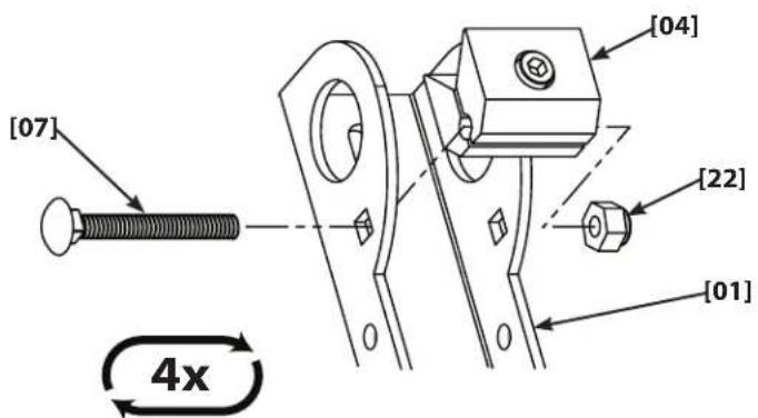 SANUS XAS1A - 5: Secure Vise Assemblies to Brackets - 2