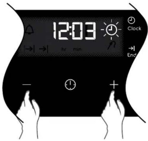 ELECTROLUX EVE614SD - Setting the time - 1
