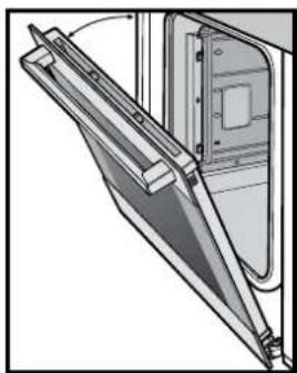 ELECTROLUX EVE614SD - Removing the oven door - 2