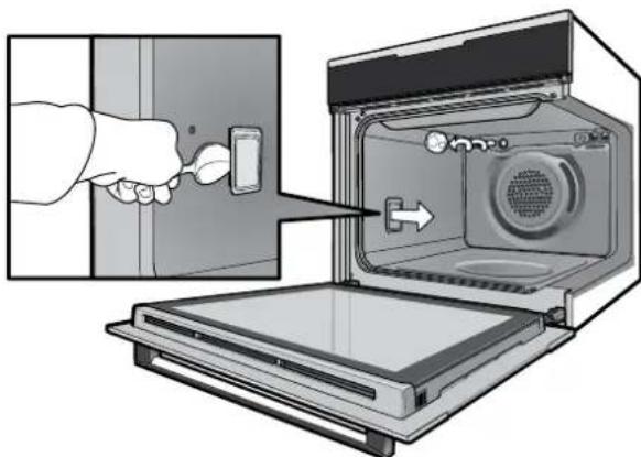 ELECTROLUX EVE614SD - Removing and replacing the oven back light and side light (if fitted) - 1