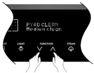 ELECTROLUX EVE614SD - Select the pyrolytic clean function. - 1