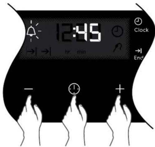 ELECTROLUX EVE614SD - Selecting the timer - 2