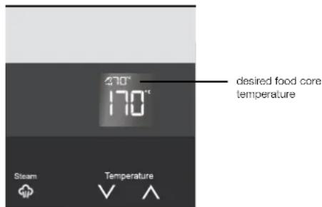 ELECTROLUX EVE614SD - Core temperatures of different foods - 2
