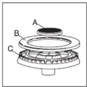 Artusi AFG999B - Pan supports and burners - 2