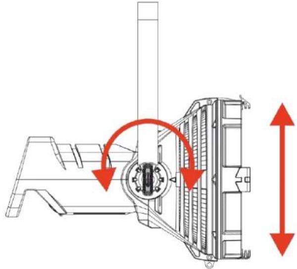 Showtec Solar FL-550 - Angle Adjustment - 1