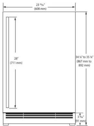 U-Line UHRE124-BS81A - CAUTION - 3