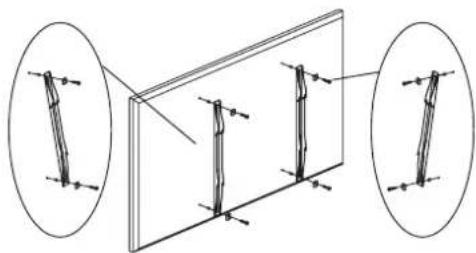 SunBriteTV SB-WM-T-L-BL - Step 2: Mount Arms to TV - 4