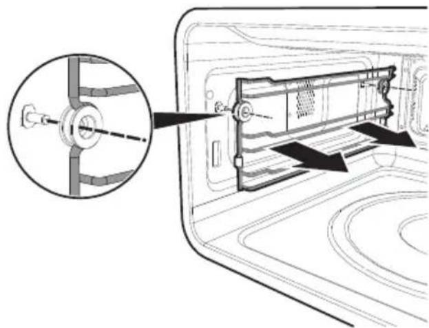 SMEG SFA4390MXK - Removing racks/trays support frames - 2