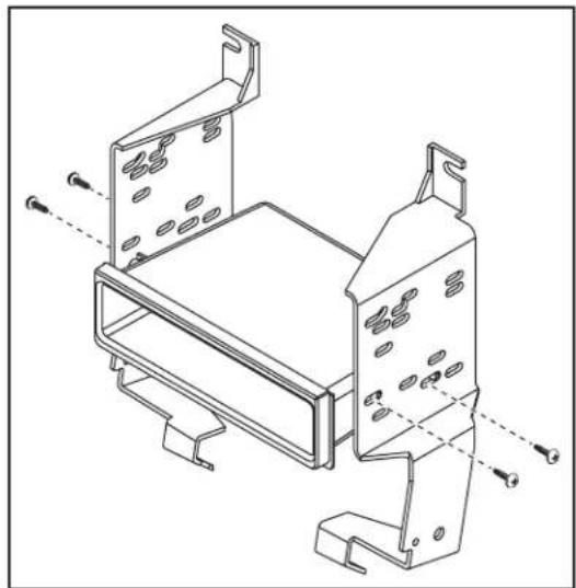 Metra 99-8244HG - ISO DIN radio provision with pocket - 1