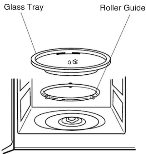 SHARP SMC0760HB - GLASS TRAY - 1