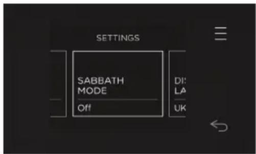 Fisher & Paykel OM60NMTNB1 - Setting Sabbath Mode - 1