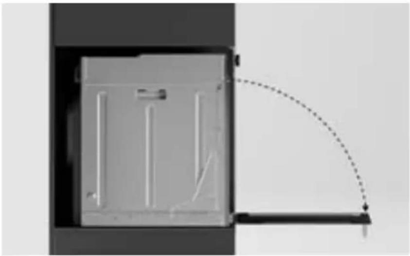 Fisher & Paykel OS76NDTDX1 - Removing the door - 1