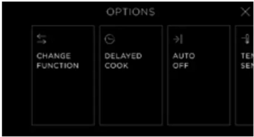 Fisher & Paykel OS76NDTDB1 - Accessing options - 1