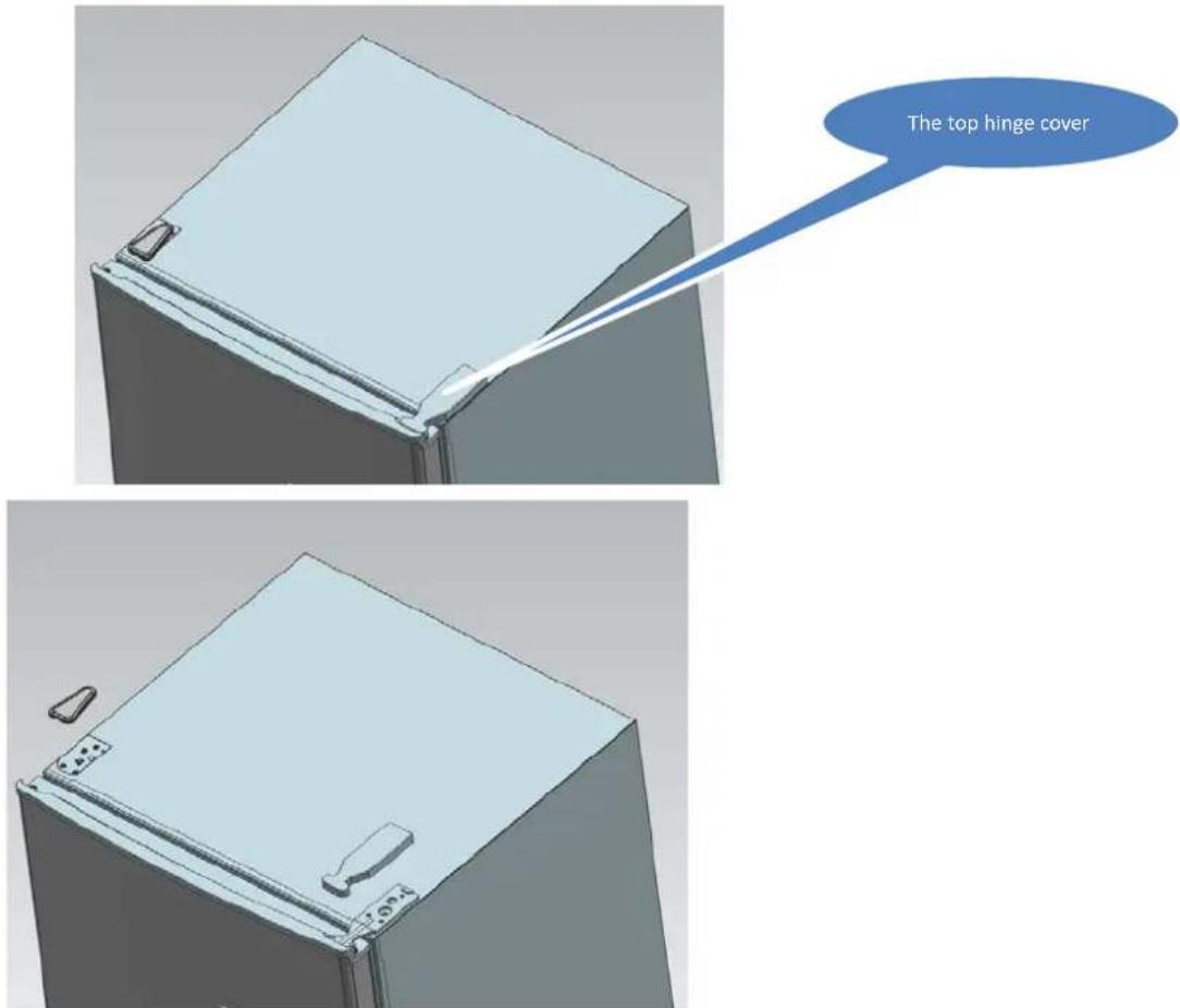 Cookology CFF204TMWH - Reversing the Door Swing (optionnal) - 1