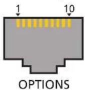 Adder AV4PRO-VGA - OPTIONS port pinout - 1