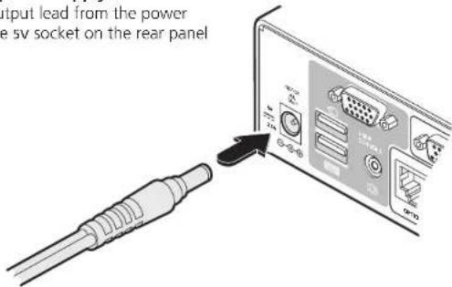 Adder AV4PRO-VGA - To connect the power supply - 1
