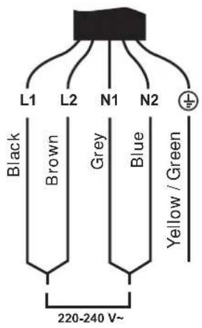 BAUMATIC BC70CTB - Connecting the Hob to the Mains Power Supply - 1