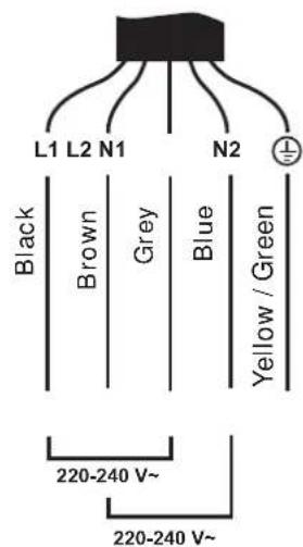 BAUMATIC BC70CTB - Connecting the Hob to the Mains Power Supply - 3