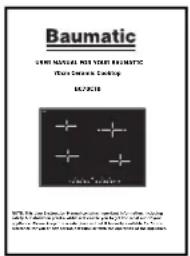 BAUMATIC BC70CTB - Packing List - 2