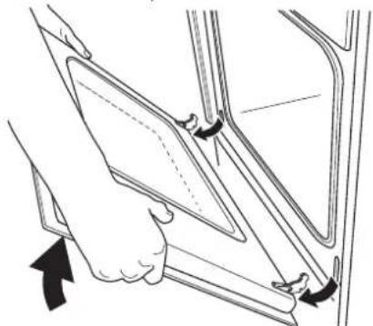 ELECTROLUX EKC6707 - Cleaning The Oven Door - 4