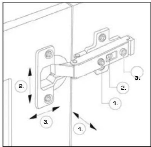 BDI Revo 9981 - Step 5 Adjust Door Hinges (if needed) - 1