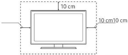 SAMSUNG UE40NU7100U - Providing proper ventilation for your TV - 1