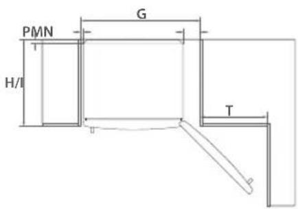 Fisher & Paykel E522BRXFDJ5 - Ventilation and installation – Freezer door models (Ice &amp; Water and non-Ice &amp; Water) - 3