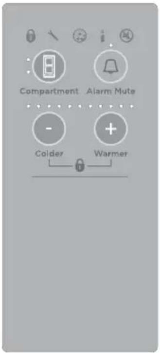 Fisher & Paykel E522BRXFDJ5 - Internal control panel to adjust temperatures - 1