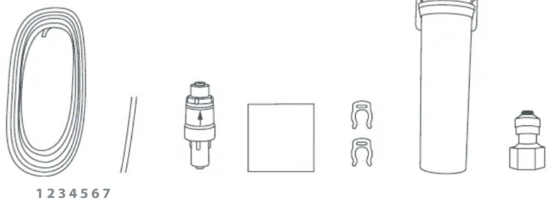 Fisher & Paykel E522BRXFDJ5 - Contents of filter kit - 1