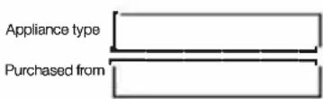 Emilia CK60FXF - Complete this section and keep it for your own record. - 1