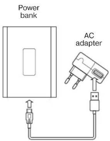 Power bank AC adapter