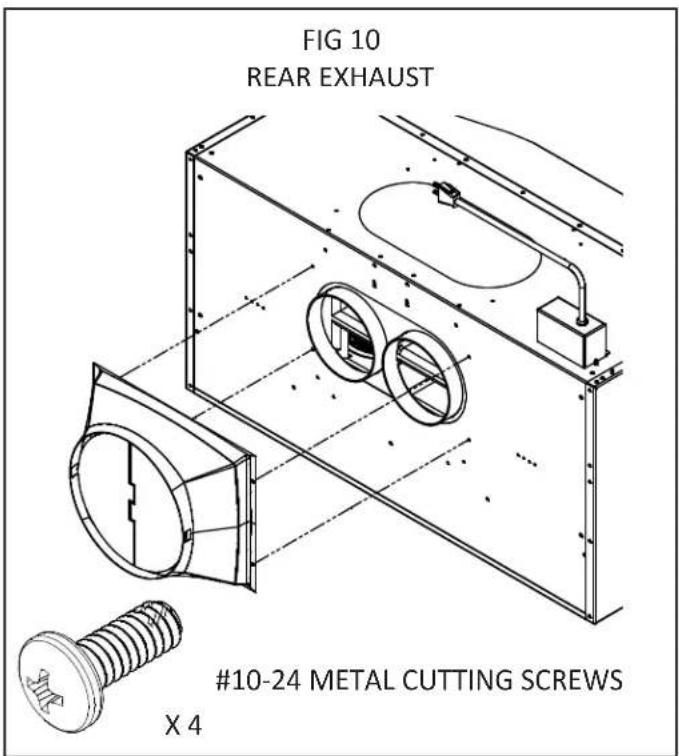 FIG 10 REAR EXHAUST #10-24 METAL CUTTING SCREWS X 4