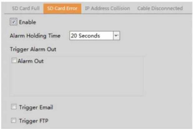 Speco Technologies O4BDD2 - - SD Card Error - 1