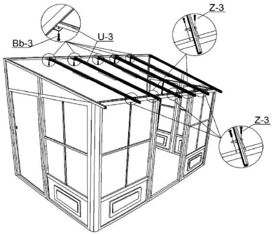 Gazebo Penguin W1207-12 - STEP #6 - 1