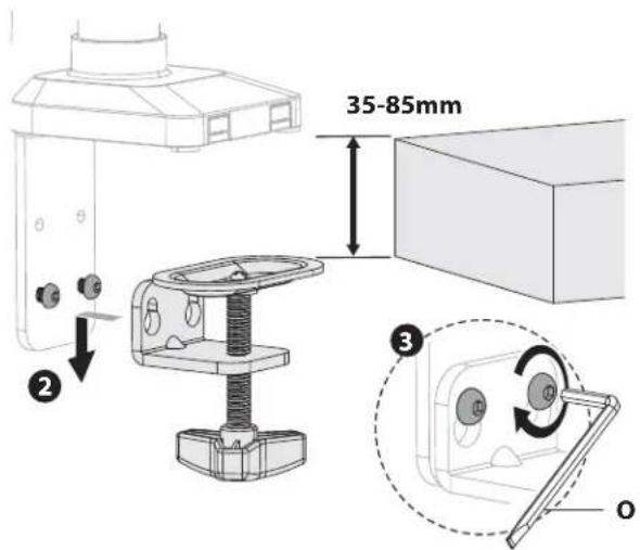 Rocstor ErgoReach EP9 - Clamp Mounting - 3