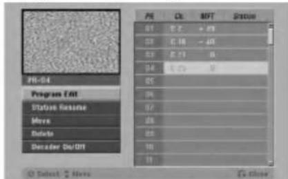 LG RH7824CP3L - Program Edit - 2