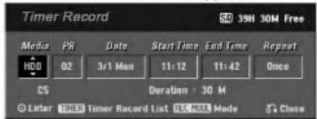 LG RH7822CW1L - Press TIMER REC. - 1