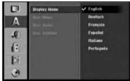 LG RH7822CW1L - Display Menu - 1