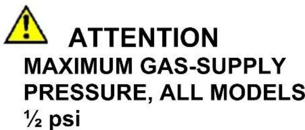 Porter & Charles CG60WOK-F - After connecting the appliance check all fittings for gas leaks e.g. with soapy water. - 1