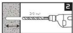 Gabor TM-SS2 - Attaching the Wall Bracket to Concrete - 2