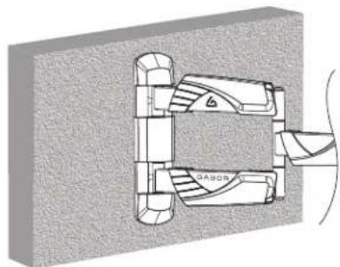 Gabor FSM-S - Attaching the Wall Bracket to Concrete (cont.) - 3