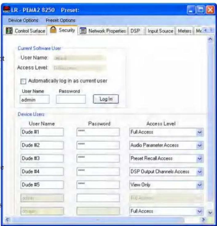 Ashly PEMA 4125C - 3.4c Network Properties Tab - 1