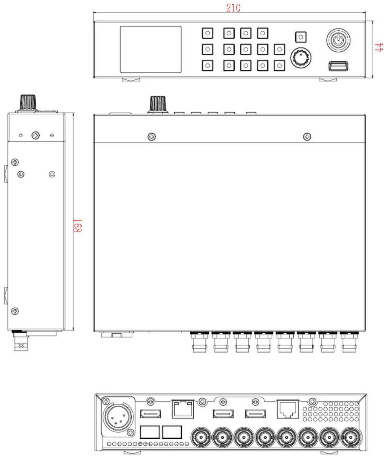 Postium HLB-4K - Dimensions - 1
