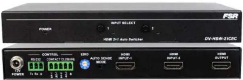 FSR DV-MFSW-21CEC - HDMI / VGA 2x1 Switcher - 1