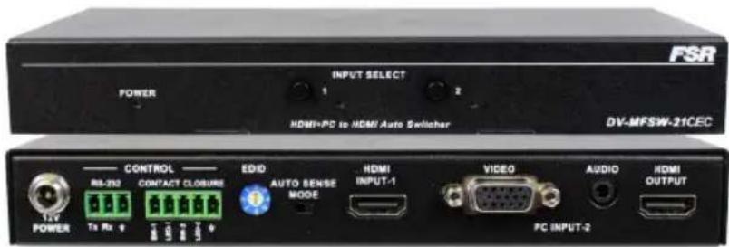 FSR DV-MFSW-21CEC - HDMI / VGA 2x1 Switcher - 2